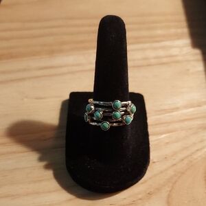 Sterling Silver Turqoise Ring Size 6  Brand New Gift box included.
